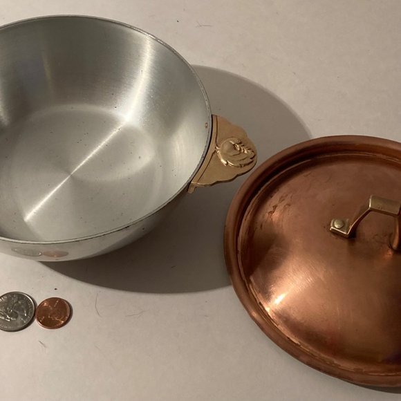 Vintage Metal Copper, Brass and Silver Bowl - Picture 3 of 6